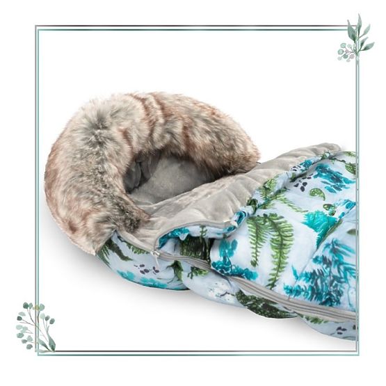 Giacca in pile per bambini con pelliccia - Winter Garden