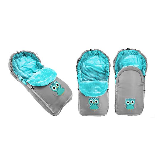 Giacca in pile per bambini Gufo - grigio-blu