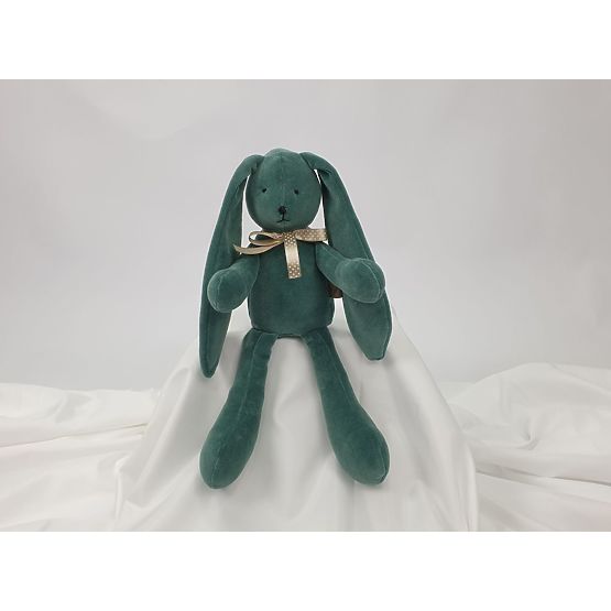 Giocattolo in velluto Coniglio 35 cm - verde