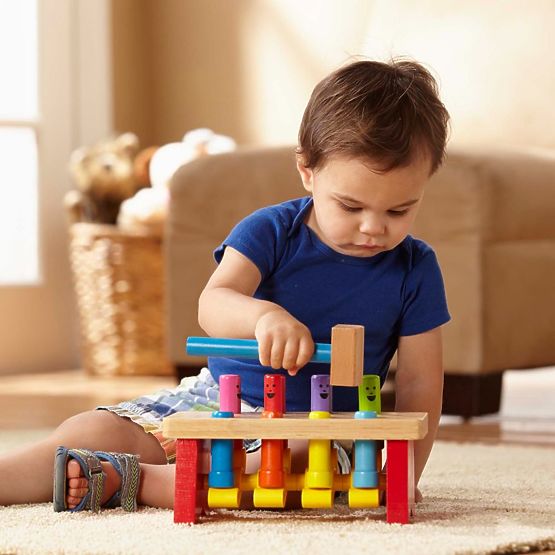 Gioco a martello con pupazzi saltellanti - giocattolo da martellare Melissa and Doug