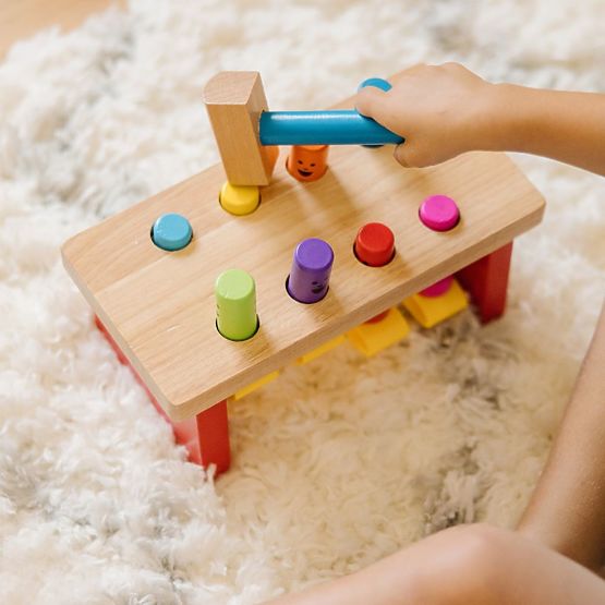 Gioco a martello con pupazzi saltellanti - giocattolo da martellare Melissa and Doug