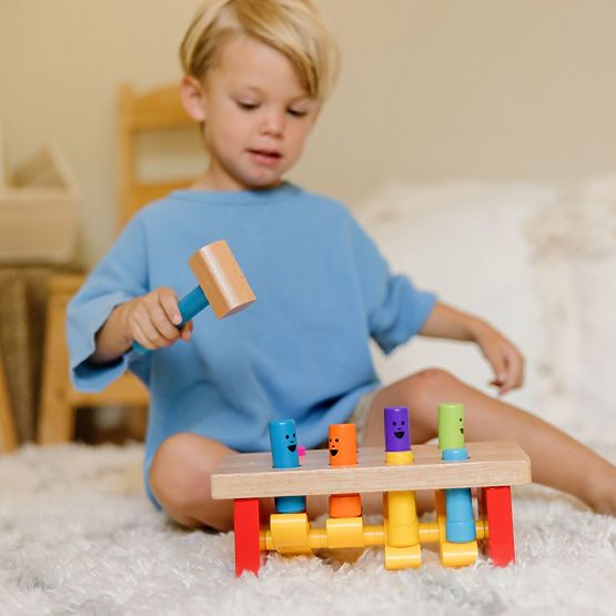 Gioco a martello con pupazzi saltellanti - giocattolo da martellare Melissa and Doug