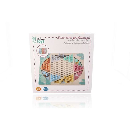 Gioco da tavolo reversibile Halama e Serpenti e Scale