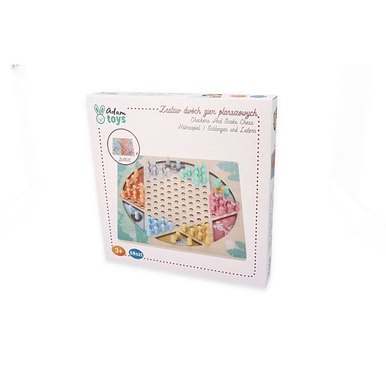 Gioco da tavolo reversibile Halama e Serpenti e Scale