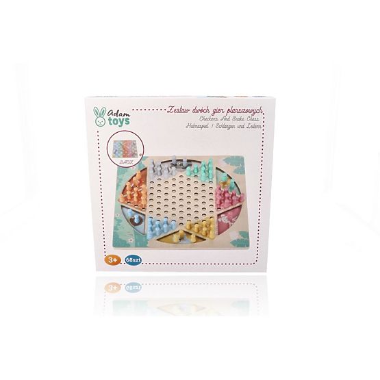Gioco da tavolo reversibile Halama e Serpenti e Scale