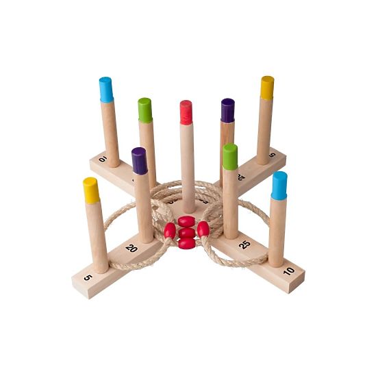 Gioco di abilità in legno Hoopla