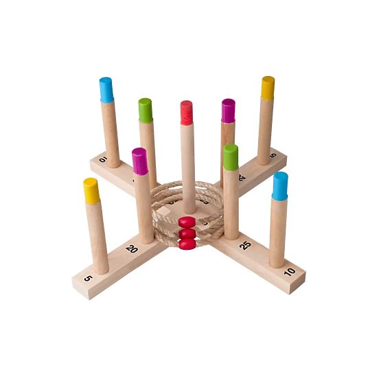 Gioco di abilità in legno Hoopla