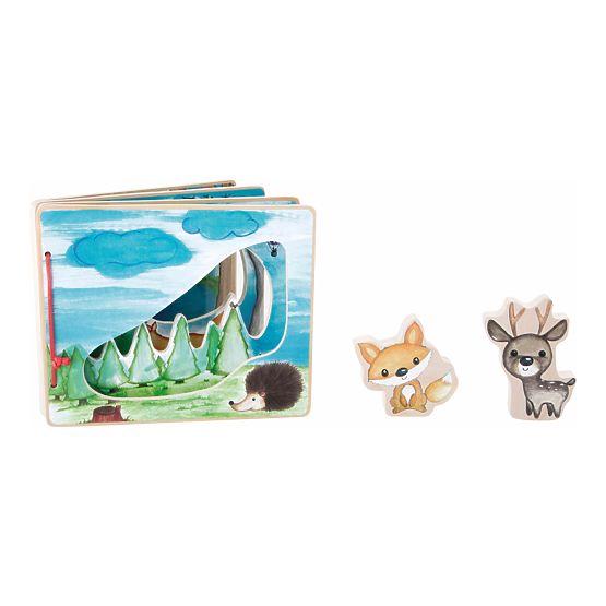 Gioco interattivo con libro illustrato in legno Small Foot