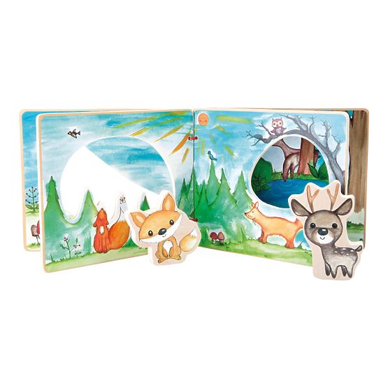Gioco interattivo con libro illustrato in legno Small Foot