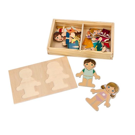 Gioco magnetico di vestizione Bambini del mondo