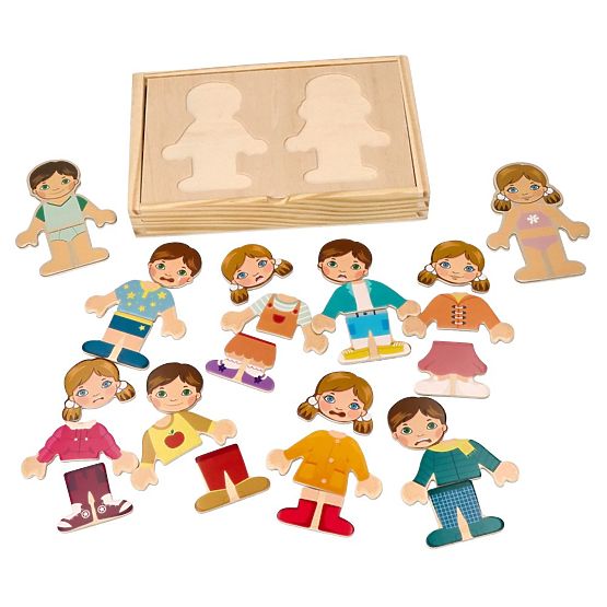 Gioco magnetico di vestizione Bambini del mondo