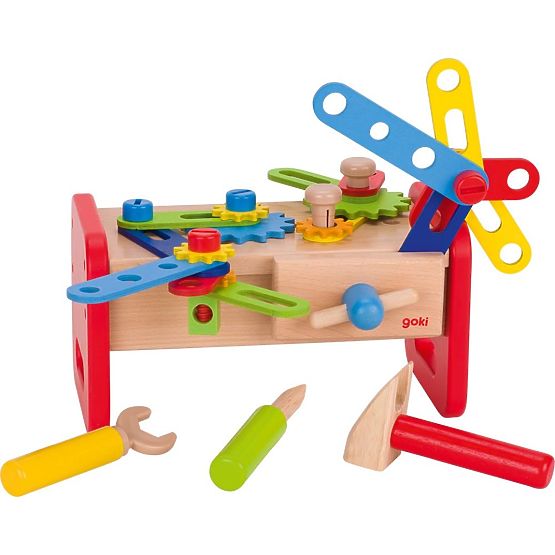 Goki officina colorata con blocchi
