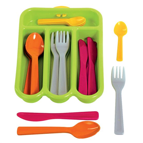 Gowi Set di posate verde