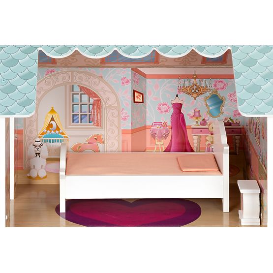 Grande casa delle bambole con set di mobili ECOTOYS