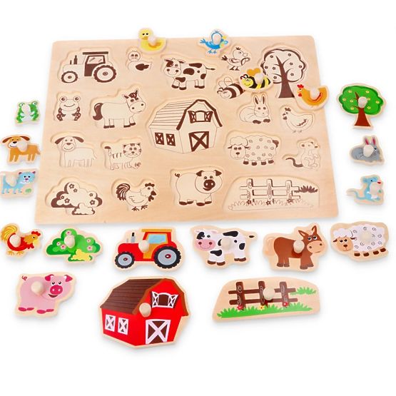Grande puzzle in legno In campagna