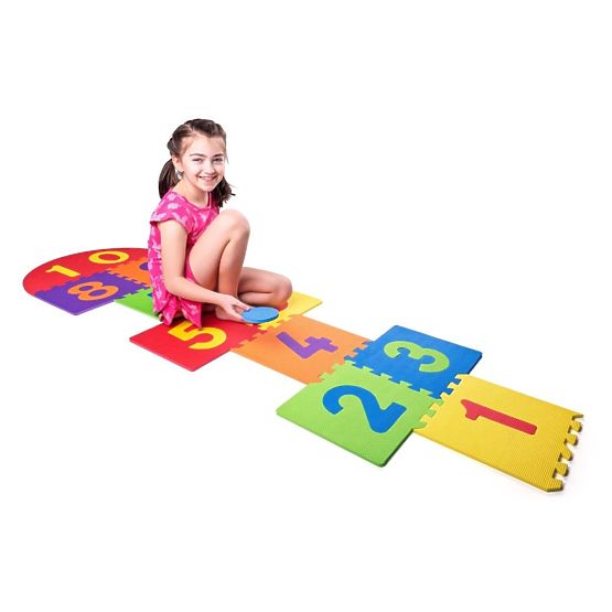 Grandi puzzle in schiuma per il gioco del campana