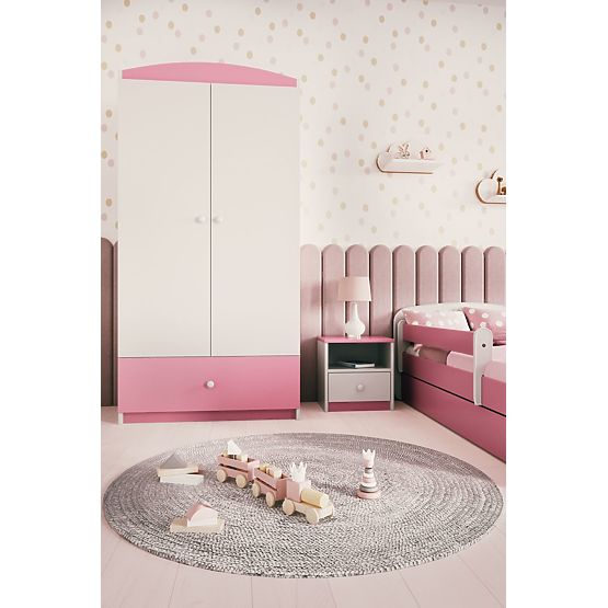 Ourbaby armadio - rosa e bianco