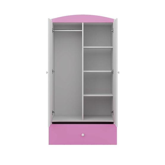 Ourbaby armadio - rosa e bianco