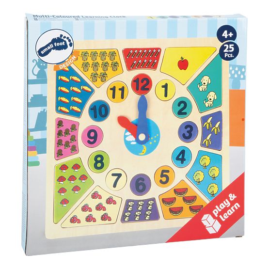 Il puzzle educativo Small Foot Insertion impara ore