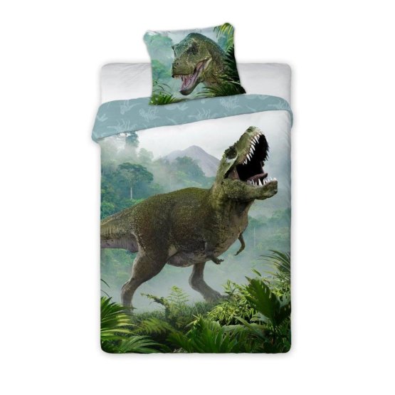 Biancheria da letto per bambini 140x200 cm + 70x90 cm T-Rex