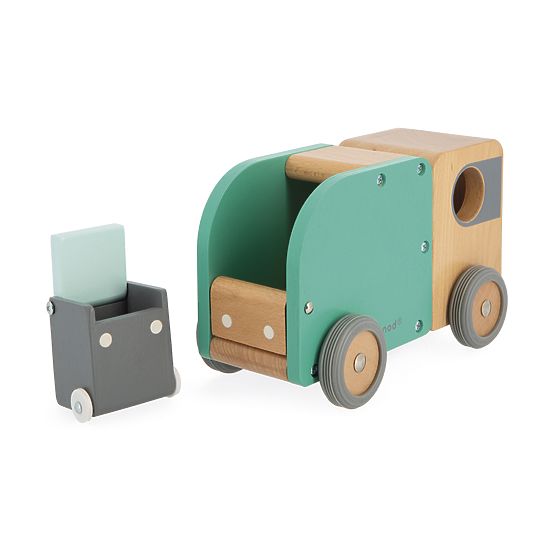Janod Bolid camion della spazzatura in legno