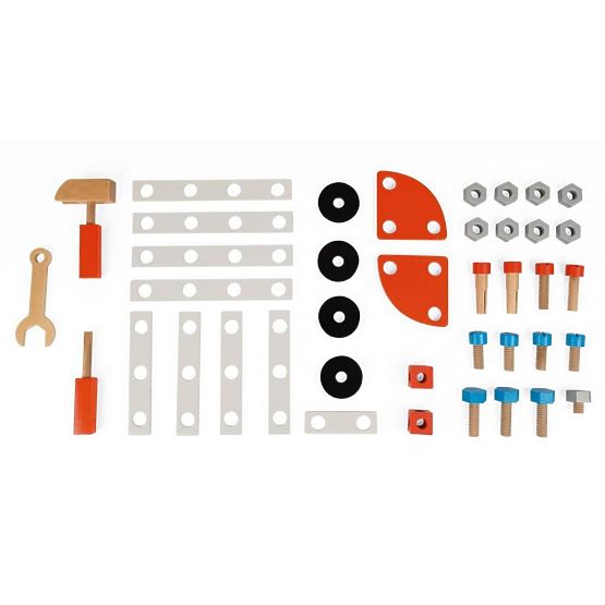 Janod BricoKids Laboratorio per bambini con strumenti 40 pz