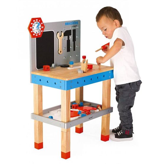 Janod BricoKids Laboratorio per bambini con strumenti 40 pz