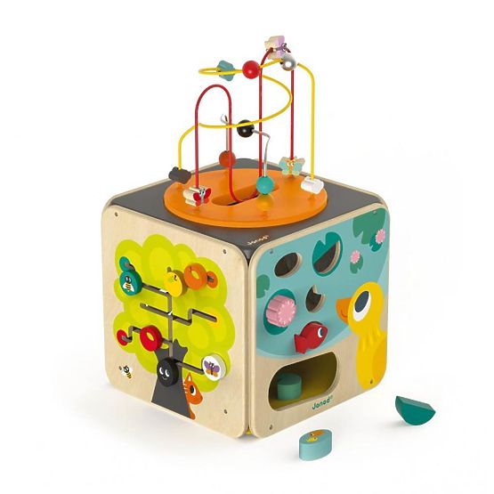 Janod Multifunzione Cubo Attivo con labirinto motorio - grande
