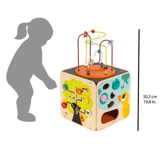 Janod Multifunzione Cubo Attivo con labirinto motorio - grande