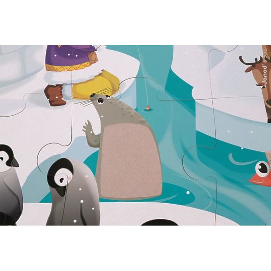 Janod Touch puzzle Vita sul ghiaccio 20 pz