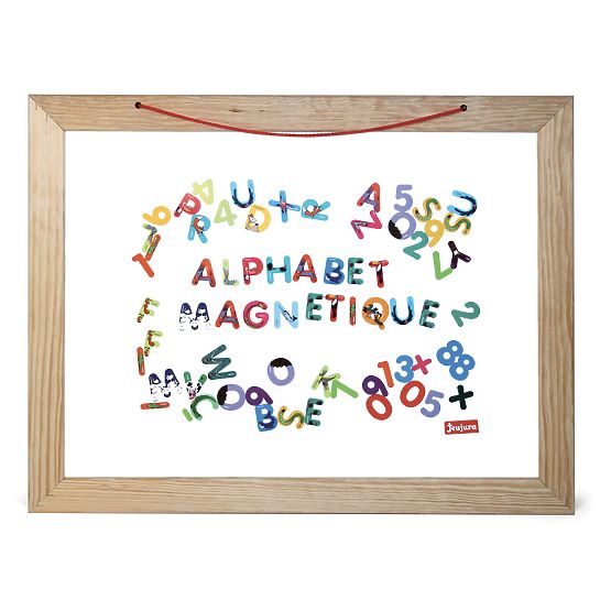 Jeujura Lavagna multifunzionale in legno da parete 58x45 cm