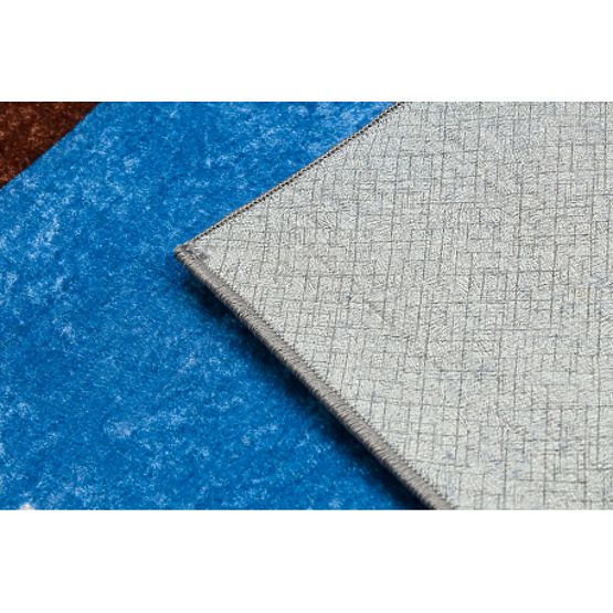 JUNIOR 51827.803 tappetino da bagno Camion, escavatore per bambini antiscivolo - blu