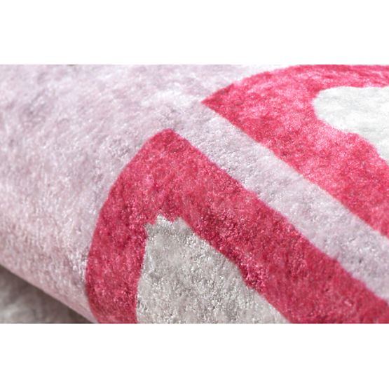 JUNIOR 51828.802 tappetino lavabile per bambini antiscivolo - ballerina, rosa