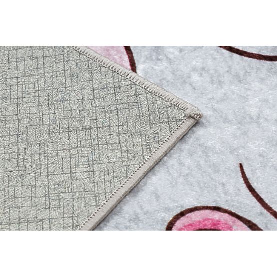 JUNIOR 51855.804 tappetino da lavaggio Unicorno, nuvole per bambini antiscivolo - rosa