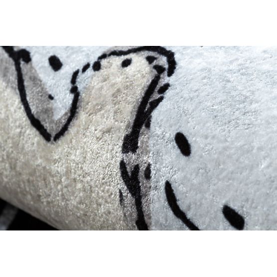 JUNIOR 51974.802 tappetino lavabile Orsi, animali per bambini antiscivolo - grigio