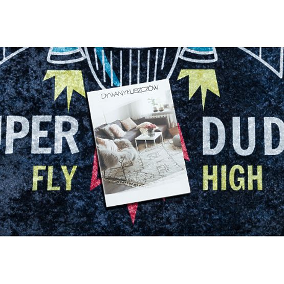 JUNIOR 52069.801 tappetino lavabile Razzo Spaziale per bambini antiscivolo - nero