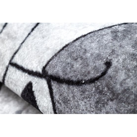 JUNIOR 52107.801 tappeto lavabile Orsi, animali, strada per bambini antiscivolo - grigio