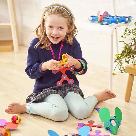 Kit magnetico flessibile Clixo, 42 pz - Arcobaleno