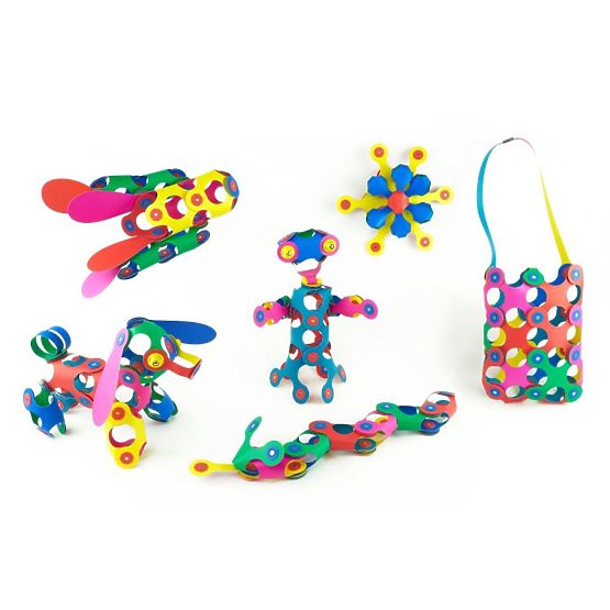 Kit magnetico flessibile Clixo, 42 pz - Arcobaleno