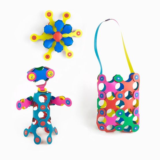 Kit magnetico flessibile Clixo, 42 pz - Arcobaleno