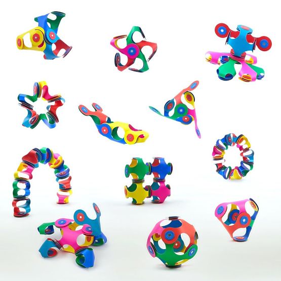 Kit magnetico flessibile Clixo, 9 pz - Mix di colori