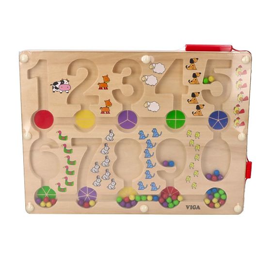Labirinto magnetico con numeri