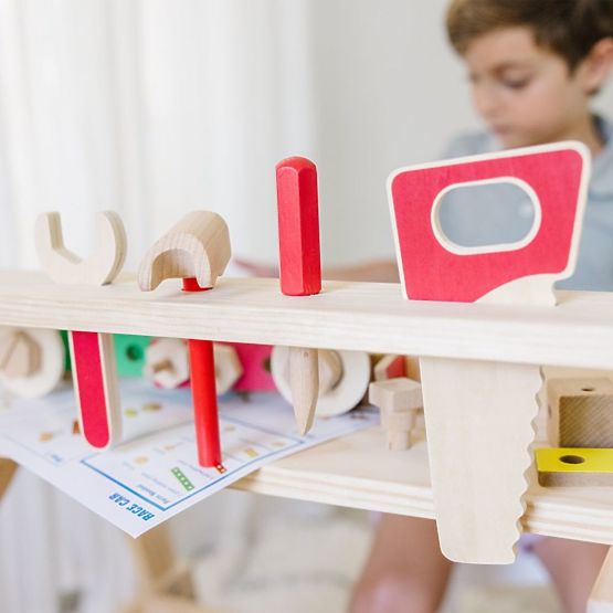 Laboratorio in legno per fai da te e kit 2 in 1