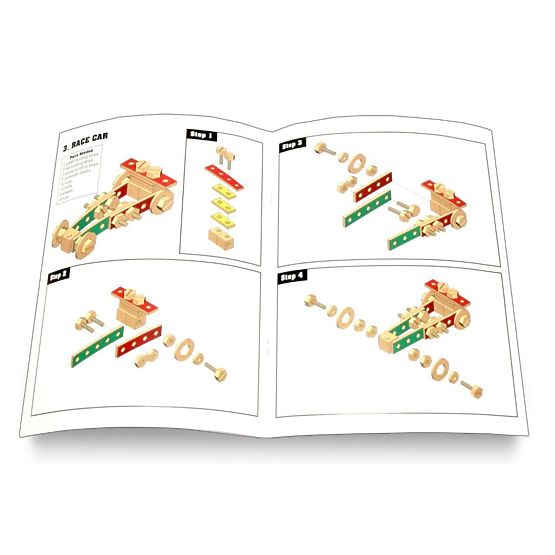 Laboratorio in legno per fai da te e kit 2 in 1