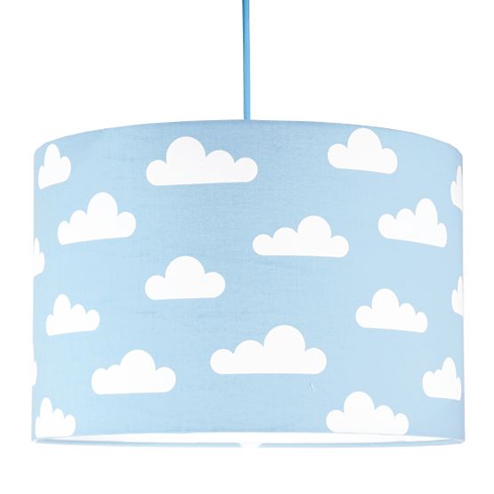 Lampada a sospensione in tessuto Clouds - blu