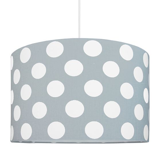 Lampada a sospensione in tessuto Pois - grigio