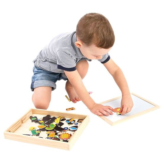 Lavagna bifacciale con magneti