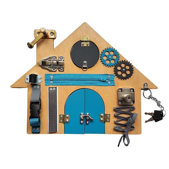 Lavagna delle attività - Casa - blu