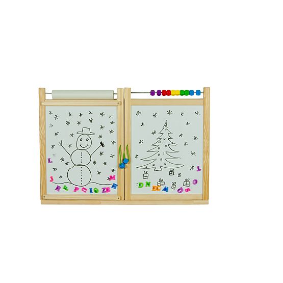 Lavagna magnetica / lavagna per bambini sul muro - naturale