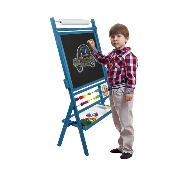 Lavagna magnetica per bambini blu